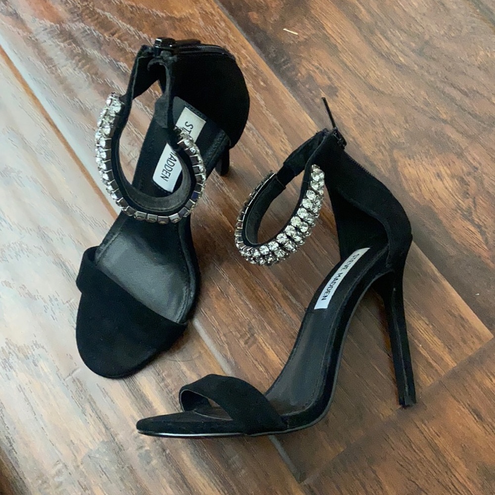 Steve Madden Jeweled Ankle strap heels